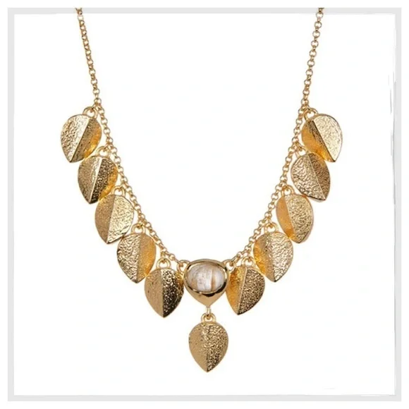 Cole Haan Sandy Quartz & Leat Charm Necklace - Picture 3 of 3